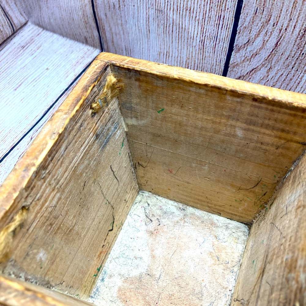 Harvest Time Wood Box With Handles - Picture 4 of 8